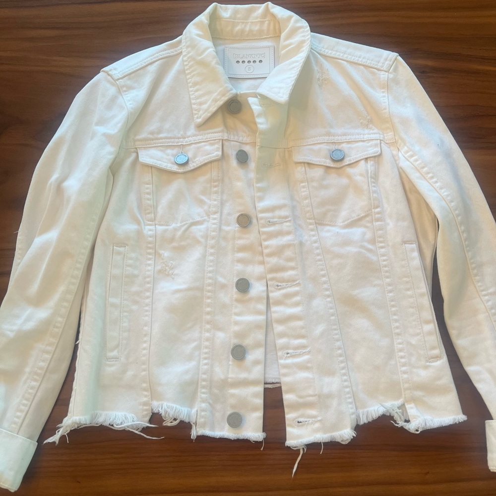 Blank NYC White Denim Jacket